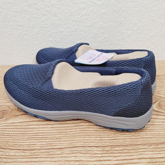 Skechers Womens Size 5.5 Relaxed Fit Navy Shoes Reggae Fest Sweet Poise NEW - Picture 6 of 7